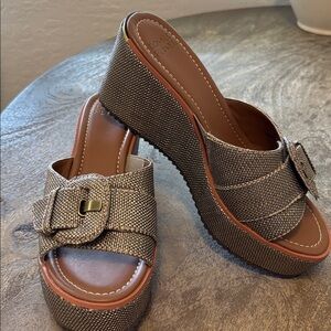 Donald J. Pliner Women's Brown Textured Mules